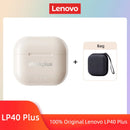 Fones de Ouvido Lenovo LP40 II Originais LP40 Plus TWS Bluetooth 5.3 Sem Fio Fones de Ouvido Esportivos com Redução de Ruído e Controle por Toque