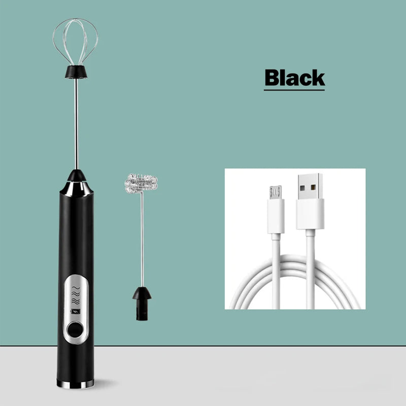 Mini Batedor de Leite para Café Misturador Portátil Batedor de Ovos Elétrico Espumador de Leite para Matcha Cappuccino Batedor de Creme Espumoso