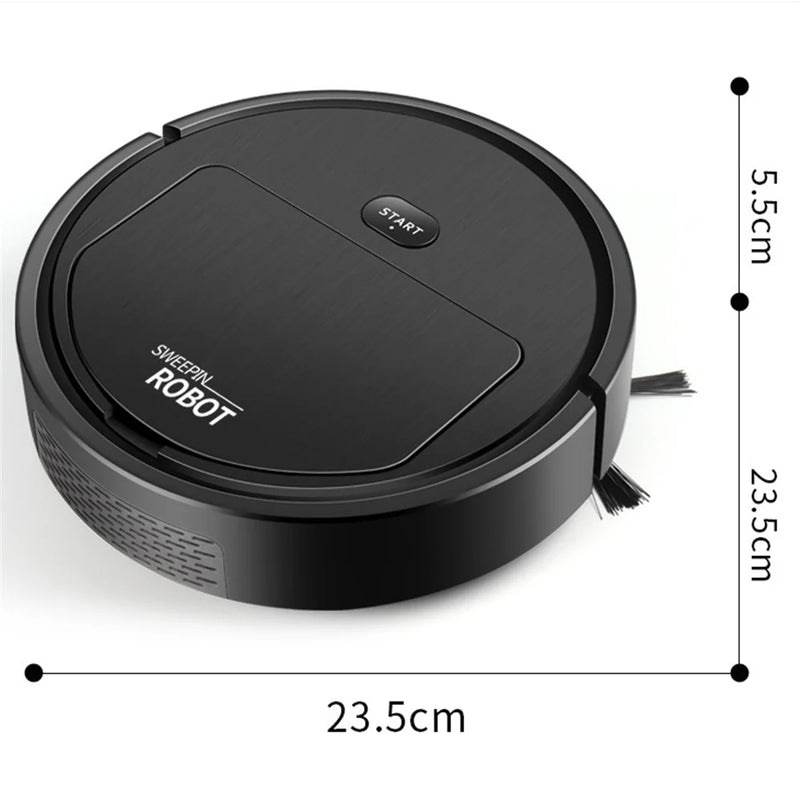 Novo Aspirador de Pó Robot Aspirador de Mopa 3 em 1 Inteligente Sem Fio 1500Pa Limpeza ao Arrastar Varre o Chão para Limpeza em Casa ou Escritório