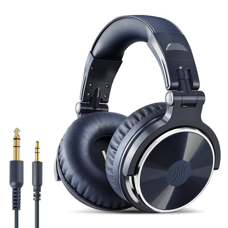 Fones de ouvido com fio Oneodio Pro-10 com drivers HiFi de 50 mm, fones de ouvido grandes para estúdio de mixagem, gravação e monitoramento.