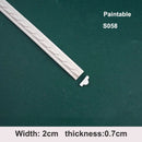 Moldura para Pintar | Design Autoadesivo de Descascar e Colar | Decoração de Casa na Moldura do Espelho do Gabinete, Borda de Parede, Decoração DIY, 1m