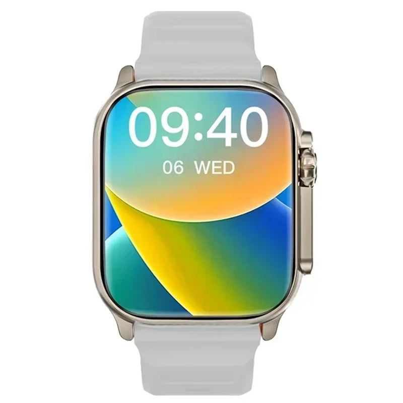 LAXASFIT T900Ultra Smartwatch Bluetooth Fala Smartwatch Alerta de Mensagens Monitor de Frequência Cardíaca Relógio Esportivo para Android iOS Homens Mulheres