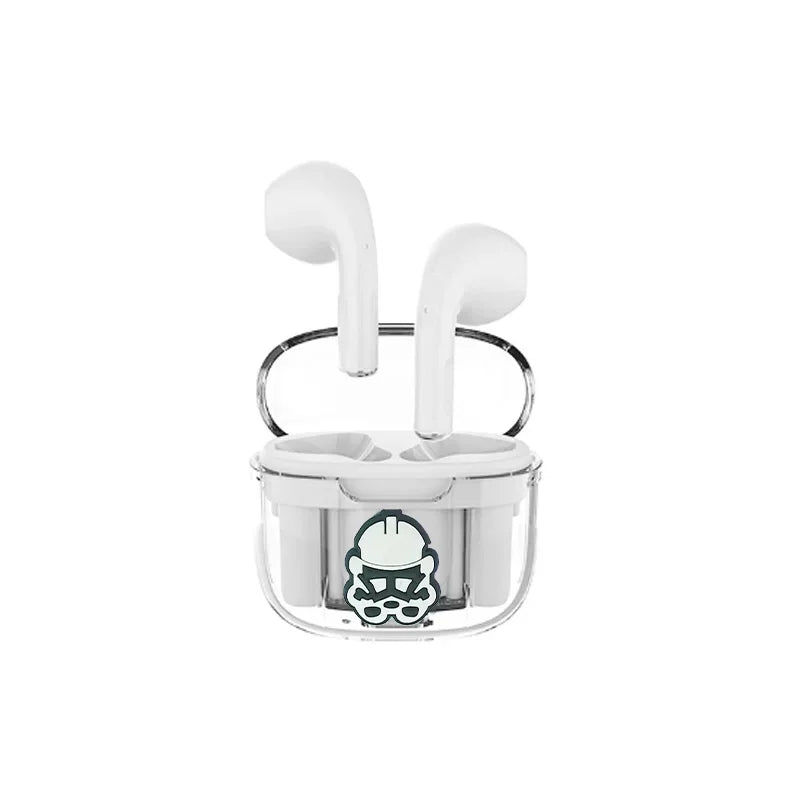 Novos Fones de Ouvido Disney Stitzer 2024 para Esportes, Jogos, Chamada, Audição, Estéreo Transparente com Caixa de Carregamento TWS Sem Fio Bluetooth