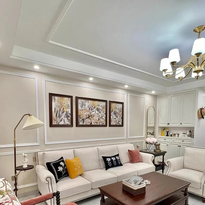 Moldura para Pintar | Design Autoadesivo de Descascar e Colar | Decoração de Casa na Moldura do Espelho do Gabinete, Borda de Parede, Decoração DIY, 1m