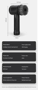 Escova de Limpeza Elétrica Sem Fio Xiaomi 6 em 1 de Alta Potência para Cozinha, Casa, Multiuso, Cabeça Substituta para Vaso Sanitário, Escova de Limpeza Portátil