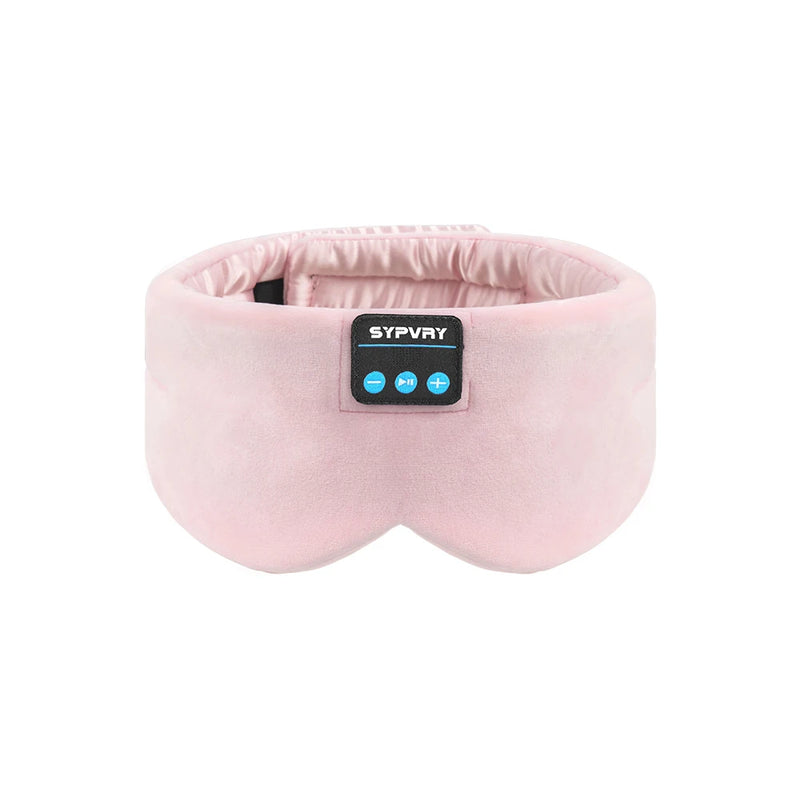 Máscara de Sono Macia com Fones de Ouvido Bluetooth Sem Fio, Fones de Ouvido para Dormir, Máscara de Olhos de Música Ajustável de Seda para Meditação e Sono