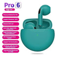 Novos Fones de Ouvido Sem Fio Pro 6 TWS com Microfone Fone Bluetooth Auriculares para Corrida Esportiva para Apple iPhone Xiaomi Pro6 Fones de Ouvido
