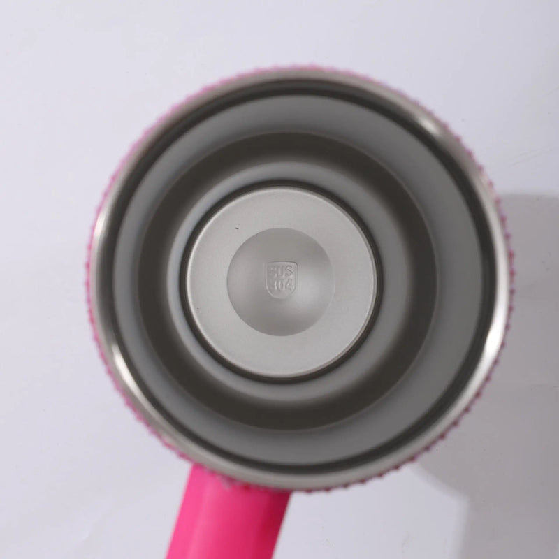 Copo a Vácuo de Aço Inoxidável Hello Kitty 40oz com Desenho de Desenho Animado, Copo Isolado com Estrass, Copo para Carro com Alça e Canudo, Grande Capacidade, Presente