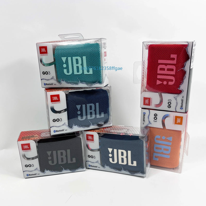 Original JBL GO 3 Alto-falante Bluetooth sem fio Alto-falante portátil à prova d'água
