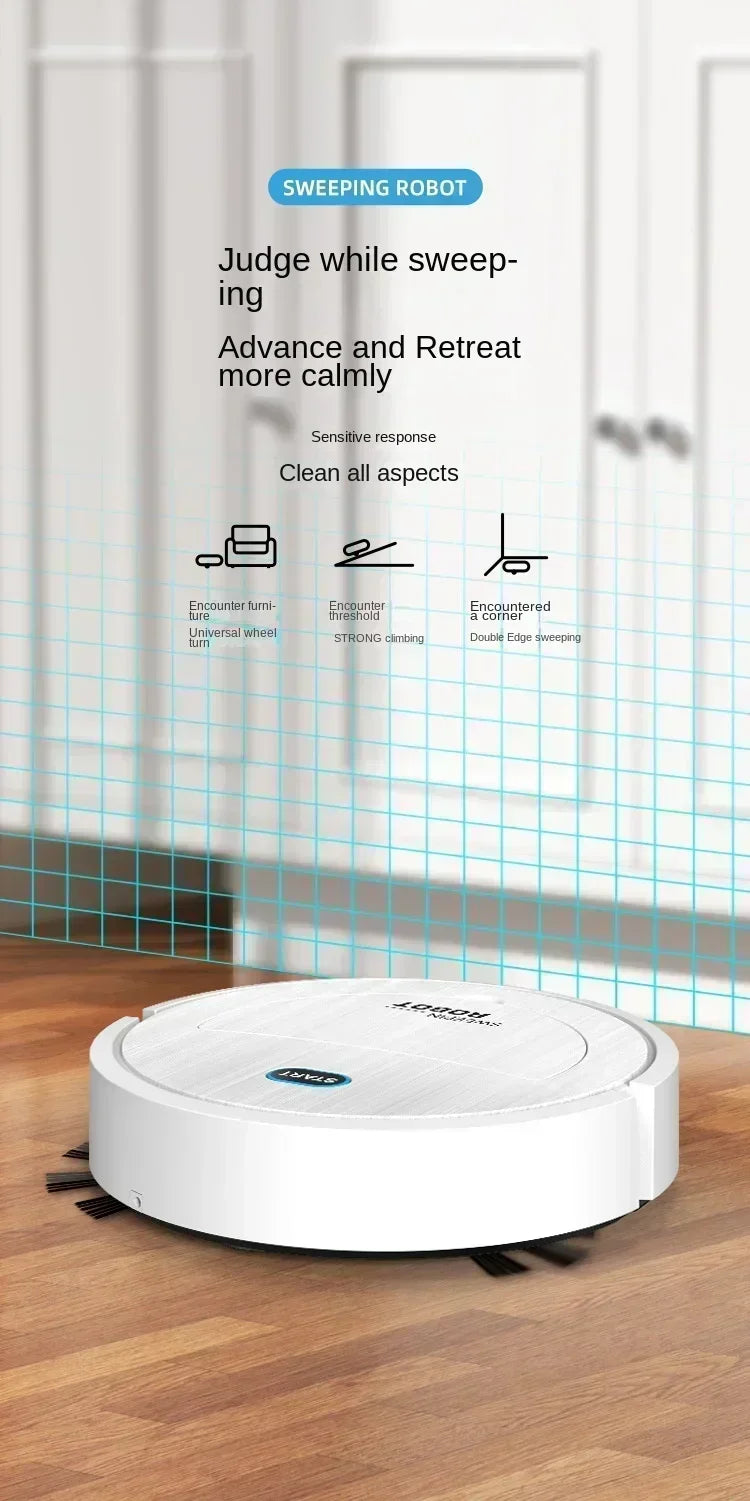 Robô de Limpeza Inteligente USB Três em Um Robô Aspirador e Mopa para Cozinha Eletrodoméstico de Limpeza de Piso