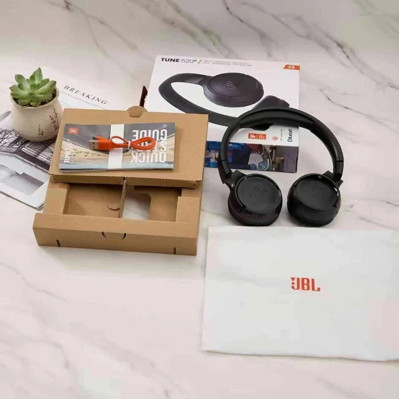 Fone de Ouvido Bluetooth Sem Fio JBL Tune 520BT T520BT com Bluetooth 5.3, Conexão Multi-Ponto e Suporte ao Siri e Google Assistente