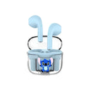 Novos Fones de Ouvido Disney Stitzer 2024 para Esportes, Jogos, Chamada, Audição, Estéreo Transparente com Caixa de Carregamento TWS Sem Fio Bluetooth