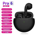 Novos Fones de Ouvido Sem Fio Pro 6 TWS com Microfone Fone Bluetooth Auriculares para Corrida Esportiva para Apple iPhone Xiaomi Pro6 Fones de Ouvido
