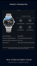 POEDAGAR Marca de Luxo Homem Relógio À Prova D 'Água Luminoso