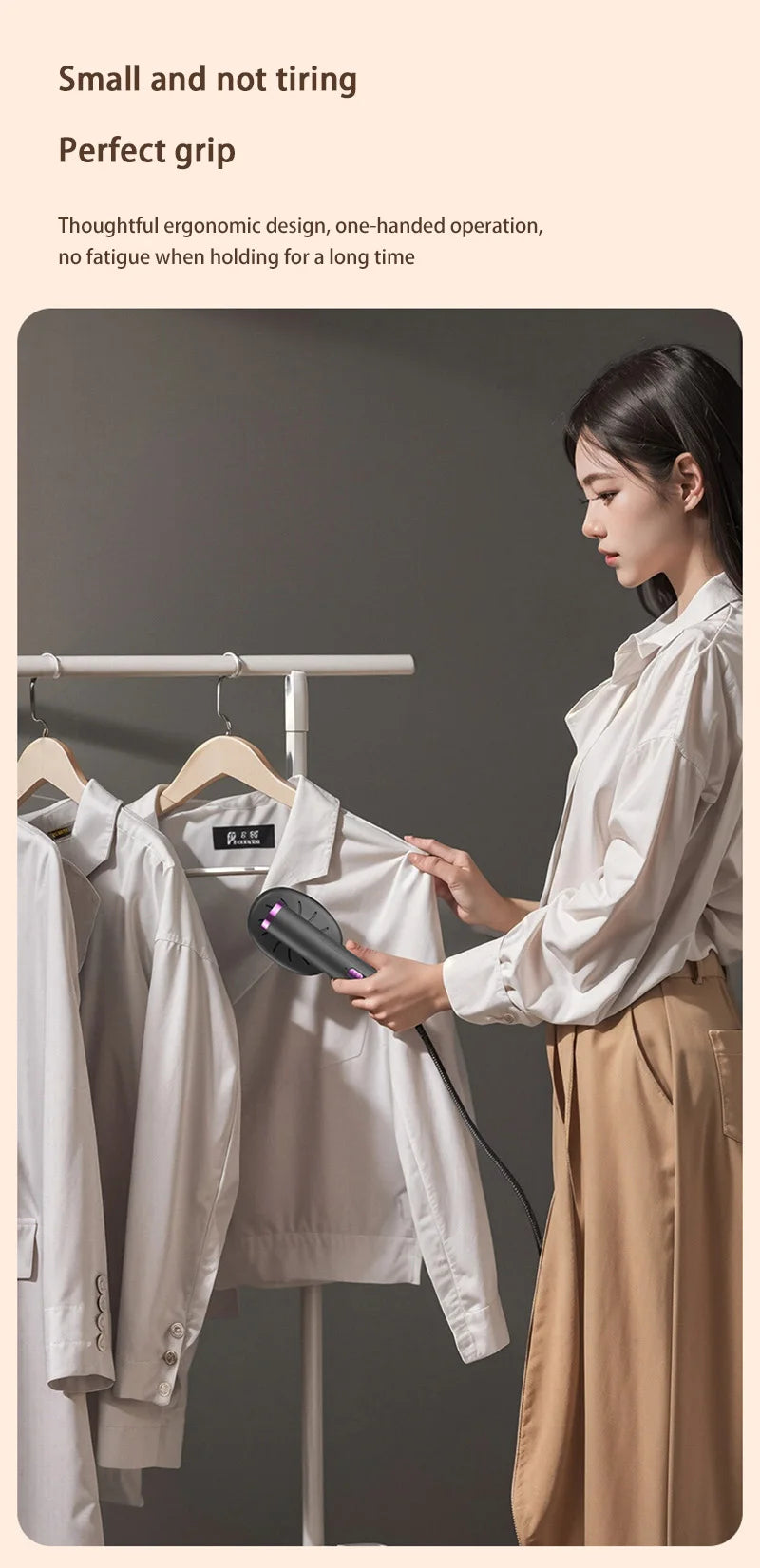 Máquina de Passar Roupas Portátil e Suspensa Usb Ferro Elétrico Conveniente para Casa e Viagem Mini Máquina de Passar Roupas Ferramenta para Remoção de Rugas