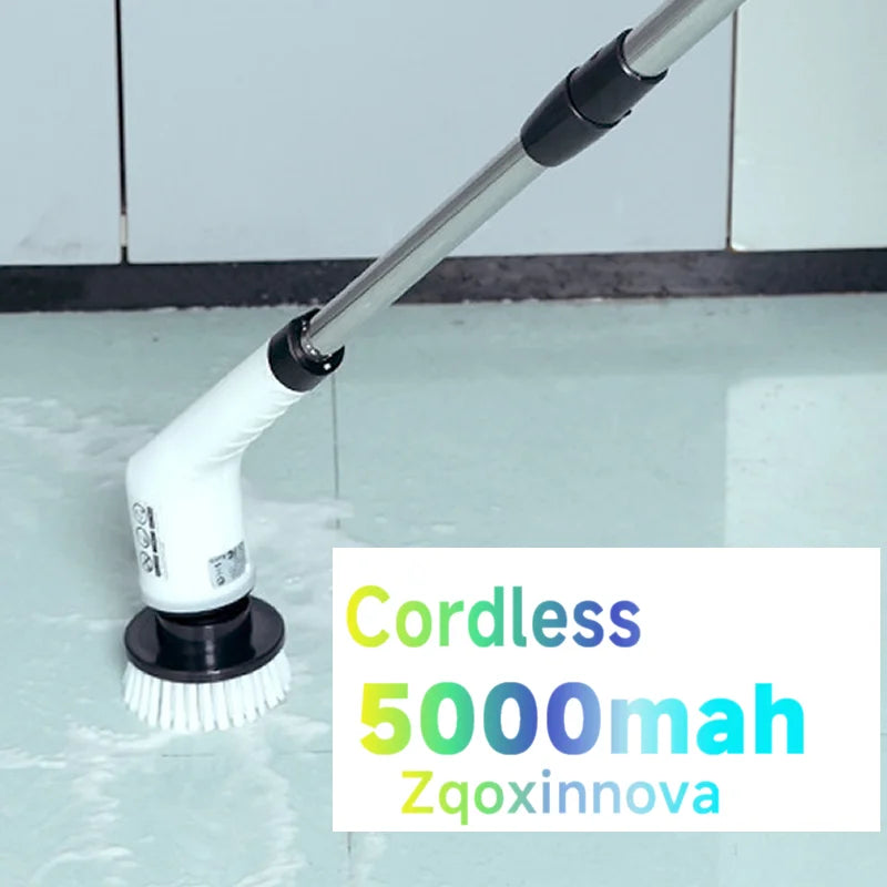 Escova Giratória Sem Fio para Uso Doméstico, Gadgets de Cozinha, Escovas de Cabelo, Vassoura para Banheiro, Mop para Vaso Sanitário, Escova de Limpeza Elétrica Multifuncional