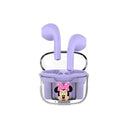 Novos Fones de Ouvido Disney Stitzer 2024 para Esportes, Jogos, Chamada, Audição, Estéreo Transparente com Caixa de Carregamento TWS Sem Fio Bluetooth