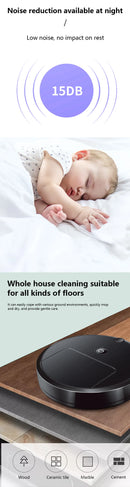 Aspirador Robô Inteligente Xiaomi 3 em 1 com Navegação Automática, Desvio de Obstáculos, Recarregável via USB para Limpeza Doméstica