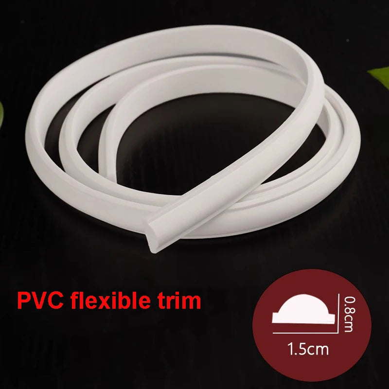 Moldura para Pintar | Design Autoadesivo de Descascar e Colar | Decoração de Casa na Moldura do Espelho do Gabinete, Borda de Parede, Decoração DIY, 1m