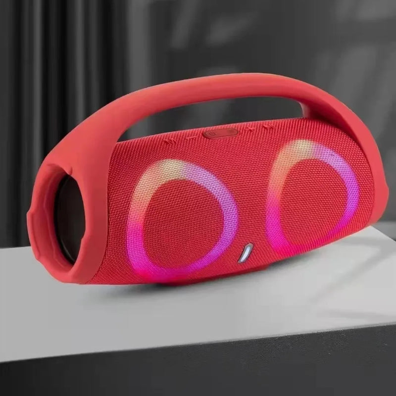 Caixa de som bluetooth BOMBOX 100W de alta potência com luzes RGB coloridas, à prova d'água