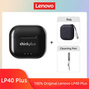 Fones de Ouvido Lenovo LP40 II Originais LP40 Plus TWS Bluetooth 5.3 Sem Fio Fones de Ouvido Esportivos com Redução de Ruído e Controle por Toque