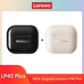 Fones de Ouvido Lenovo LP40 II Originais LP40 Plus TWS Bluetooth 5.3 Sem Fio Fones de Ouvido Esportivos com Redução de Ruído e Controle por Toque