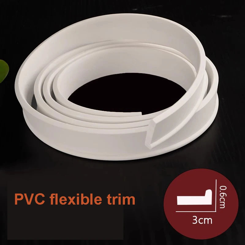 Moldura para Pintar | Design Autoadesivo de Descascar e Colar | Decoração de Casa na Moldura do Espelho do Gabinete, Borda de Parede, Decoração DIY, 1m