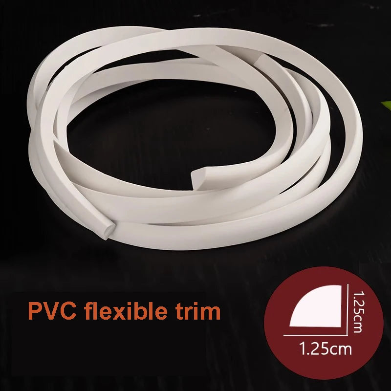 Moldura para Pintar | Design Autoadesivo de Descascar e Colar | Decoração de Casa na Moldura do Espelho do Gabinete, Borda de Parede, Decoração DIY, 1m