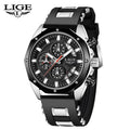 Relógios Masculinos LIGE Fashion Marca Top Luxo Silicone Esporte Relógio Masculino Quartzo Data Relógio à Prova D'Água Cronógrafo Relógio Masculino