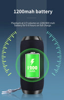 Caixas de Som Bluetooth Portáteis para Exterior, Caixa de Som Sem Fio, À Prova d'Água, Estéreo Surround, Suporta Rádio TF