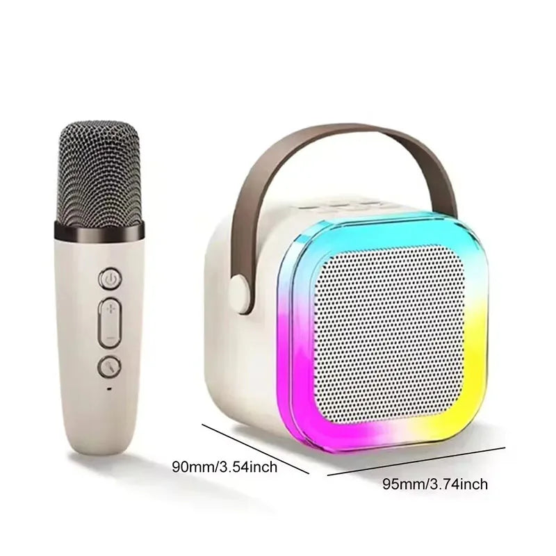 Microfone K12 2025 com áudio integrado, microfone de karaokê sem fio, áudio Bluetooth para canto em casa, diversão em família e KTV.