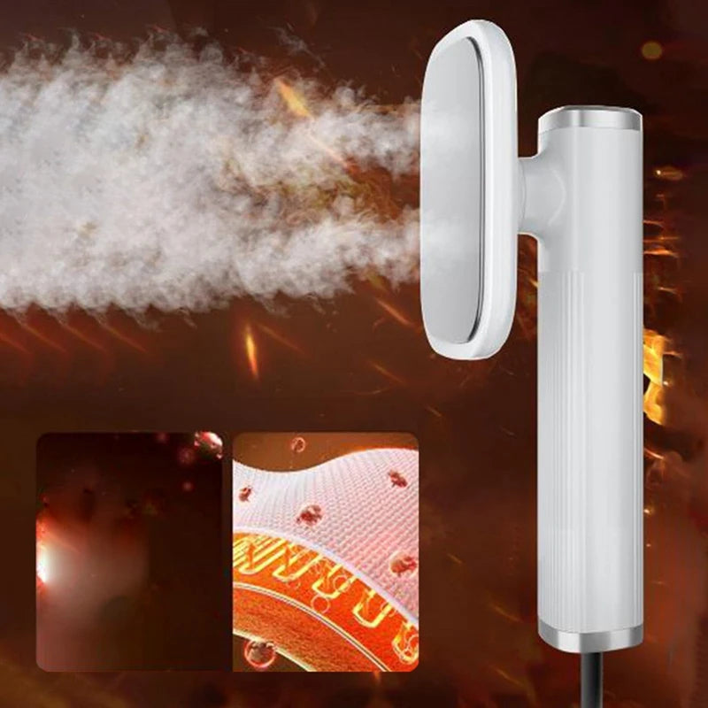 Ferro de Passar Roupas Portátil e Compacto com Vapor - Mini Ferro a Vapor com 180° de Rotação, Ferro de Mão para Tecidos, Durável e Fácil de Usar