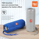 Caixa de Som Bluetooth TG191 Outdoor Portátil TWS True Wireless, À Prova d'Água, Subwoofer Potente, Som Estéreo Surround para FM