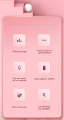 Fones de Ouvido Sem Fio Orelhas de Coelho com Microfone Fones de Ouvido Fofo para Meninas Fones de Ouvido Bluetooth para Crianças Fones de Ouvido para Jogos