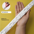 Moldura para Pintar | Design Autoadesivo de Descascar e Colar | Decoração de Casa na Moldura do Espelho do Gabinete, Borda de Parede, Decoração DIY, 1m