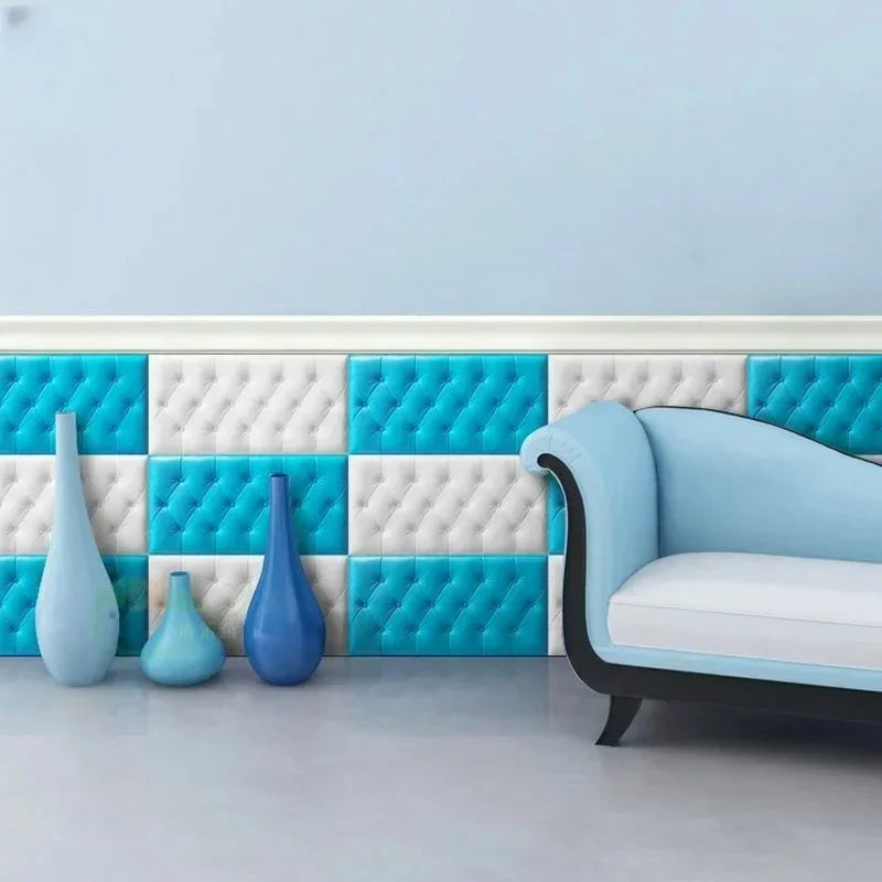 Fita Decorativa Auto-Adesiva de Parede Soft Line NBR 5M para Rodapé, Acabamento de Azulejo, Bordas Anticollision, Moldura, Adesivo 3D para Paredes