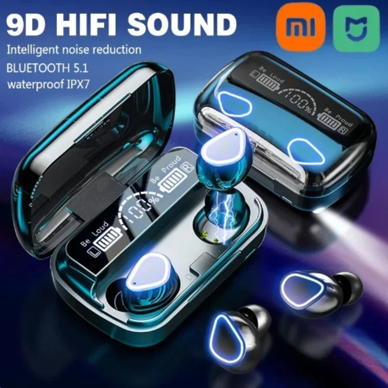 Fones de Ouvido M10 Originais Bluetooth Sem Fio Earpods Esportivos Estéreo Cancela Ruído Fones de Ouvido com Microfone Caixa de Som Gamer