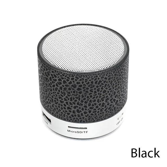 Caixa de Som Bluetooth Mini Universal Sem Fio Alto-falante LED Colorido Cartão TF USB Subwoofer Portátil Coluna de Som MP3 para Telefones