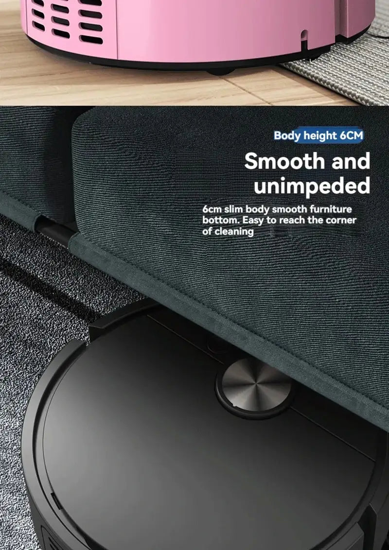 Robô de Limpeza Inteligente Xiaomi Mini Mop Doméstico com Aspiração e Varrição Integradas, Limpador Automático de Pó