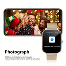 KESHUYOU 2025 Relógio Inteligente Tela HD de 2,01 Polegadas Atender Fazer Chamadas Pré-visualização de Mensagens Modos de Esporte Mostrador DIY Previsão do Tempo Para Homens e Mulheres