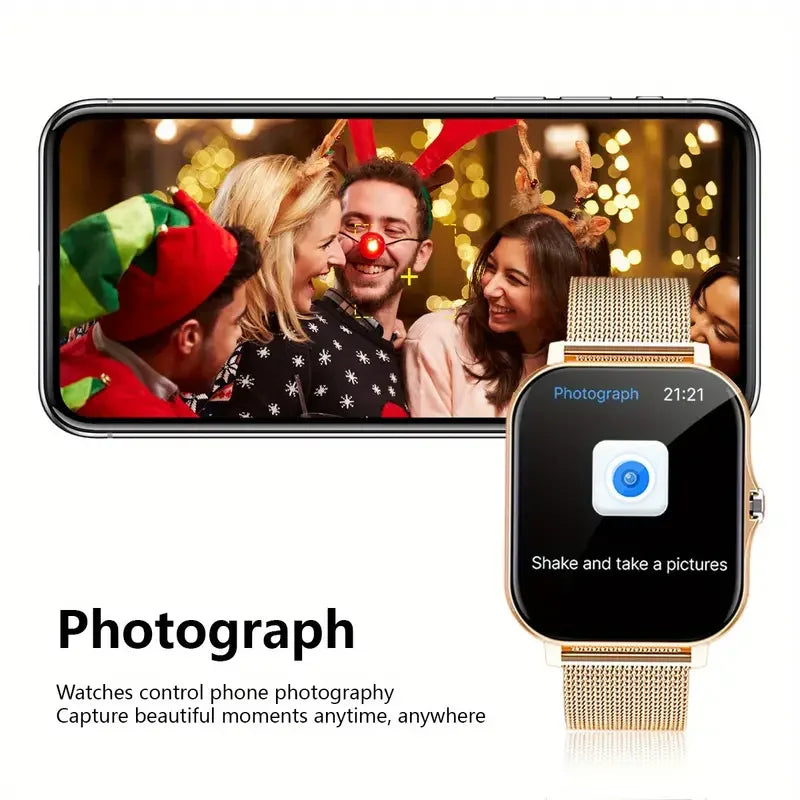 KESHUYOU 2025 Relógio Inteligente Tela HD de 2,01 Polegadas Atender Fazer Chamadas Pré-visualização de Mensagens Modos de Esporte Mostrador DIY Previsão do Tempo Para Homens e Mulheres