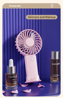 Ventilador Mini Portátil USB para Uso Externo, Ventilador de Mão com Suporte para Telefone de Mesa, 3 Ajustes de Ventos, Longa Vida Útil, Ventilador Mini Multifuncional