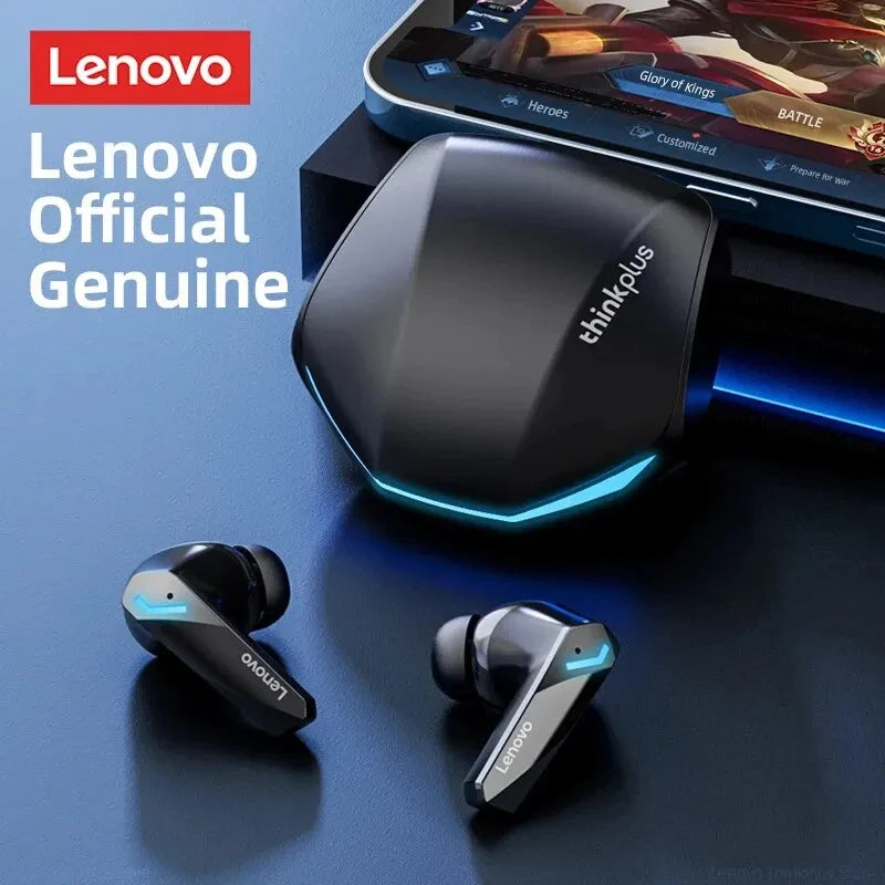 Fones de Ouvido Gaming Lenovo GM2 Pro Bluetooth 5.3 Headset Esportivo com Modo Duplo, Chamada HD, Redução de Ruído e Microfone para iPhone 2024