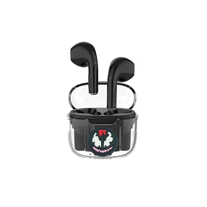 Novos Fones de Ouvido Disney Stitzer 2024 para Esportes, Jogos, Chamada, Audição, Estéreo Transparente com Caixa de Carregamento TWS Sem Fio Bluetooth