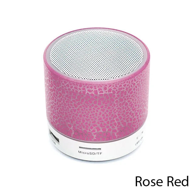 Caixa de Som Bluetooth Mini Universal Sem Fio Alto-falante LED Colorido Cartão TF USB Subwoofer Portátil Coluna de Som MP3 para Telefones