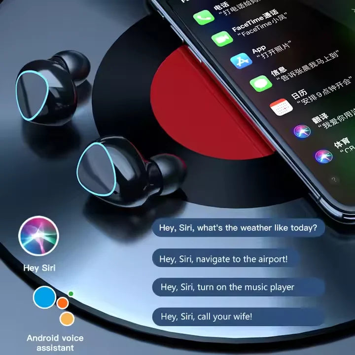 Fone de ouvido sem fio M10 de nova chegada, headset de alta qualidade, som perfeito, fones de ouvido para esportes, jogos e música, fone BT com power bank.