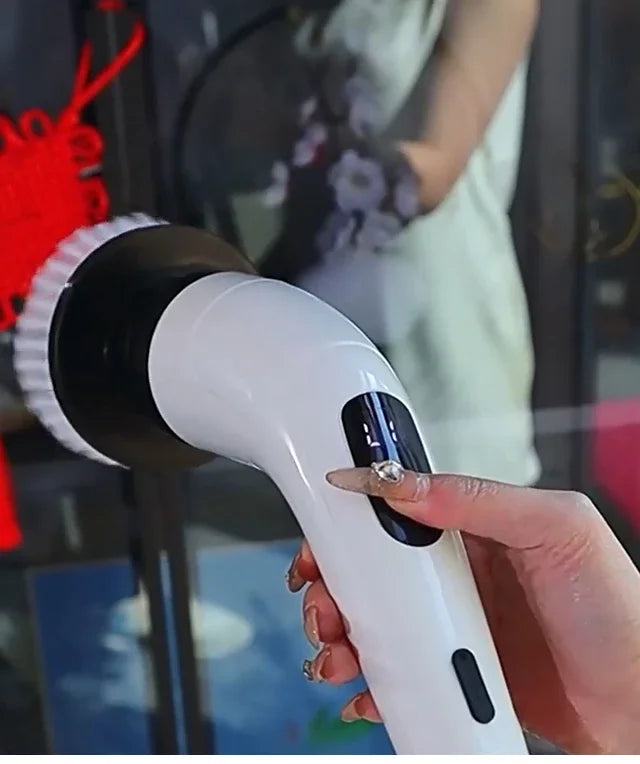 Escova Giratória Sem Fio para Uso Doméstico, Gadgets de Cozinha, Escovas de Cabelo, Vassoura para Banheiro, Mop para Vaso Sanitário, Escova de Limpeza Elétrica Multifuncional