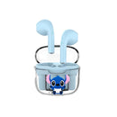 Novos Fones de Ouvido Disney Stitzer 2024 para Esportes, Jogos, Chamada, Audição, Estéreo Transparente com Caixa de Carregamento TWS Sem Fio Bluetooth