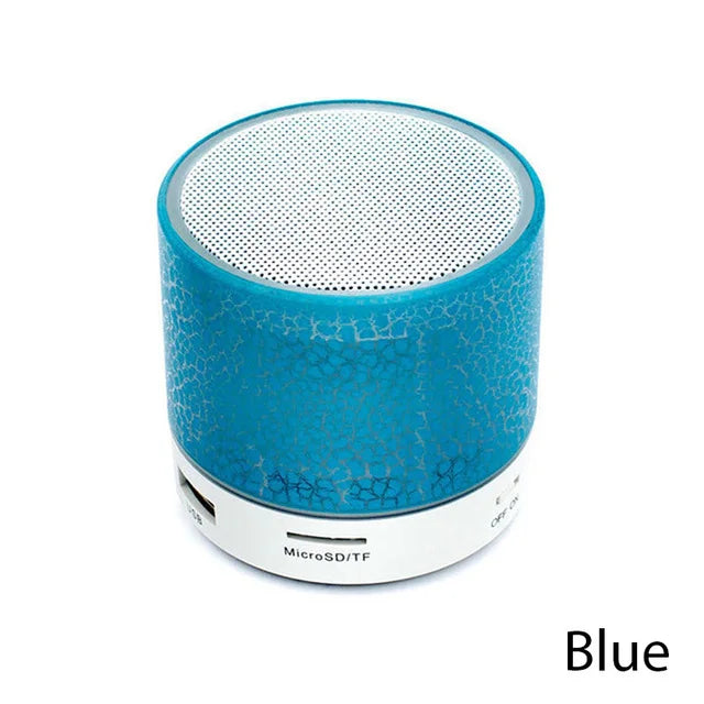 Caixa de Som Bluetooth Mini Universal Sem Fio Alto-falante LED Colorido Cartão TF USB Subwoofer Portátil Coluna de Som MP3 para Telefones