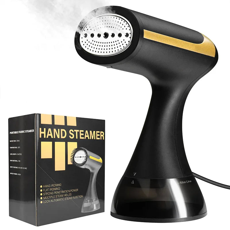 Máquina de passar roupa a vapor portátil de 1500W, ferro de passar a mão para uso doméstico, máquina de passar a vapor pequena e pendurada, máquina de passar a vapor úmido.